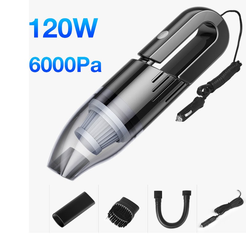 Cigarette Lighter Charging and USB Charging Portable Car Vacuum Cleaner High Power Handheld Vacuum No Noise 80W 7.4V 4500PA Best Auto Accessories Kit for Detailing and Cleaning Car Interior