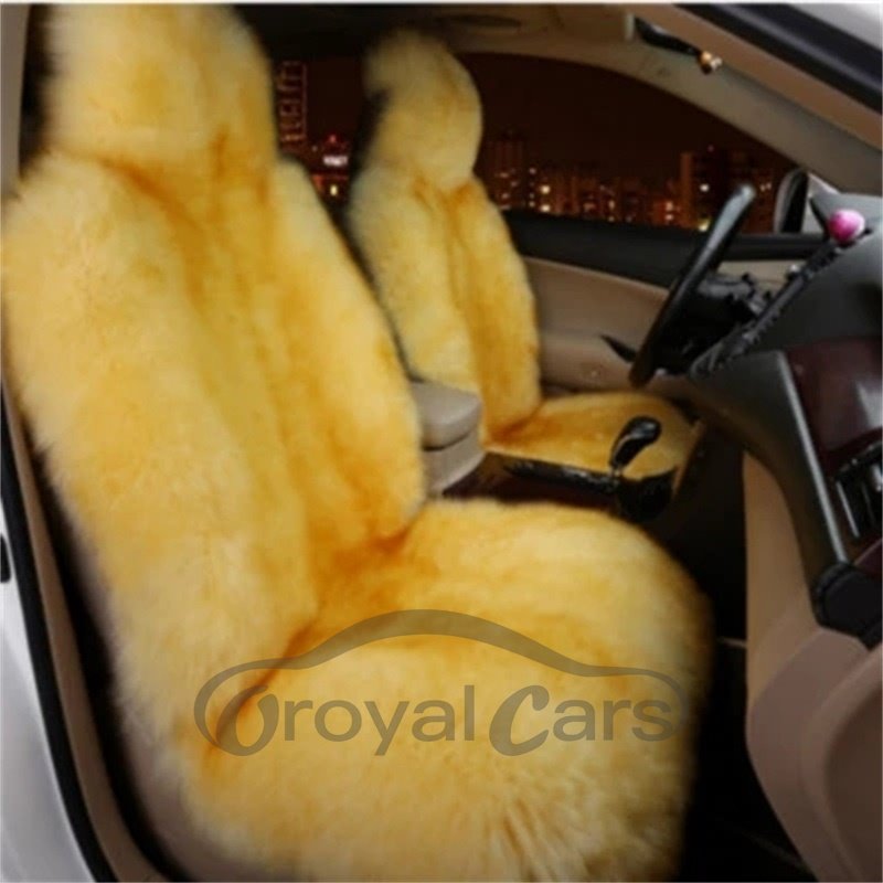 Warm Woollen Smooth Comfortable Front Single-seat Universal Car Seat Cover