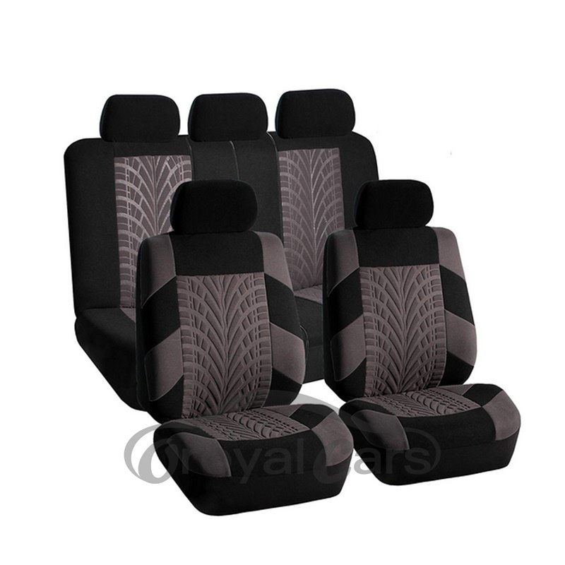 5 Seater Car Seat Covers Full Coverage Soft Wear Resistant Durable Skin Friendly Polyester Fiber Airbag Compatible Fastn