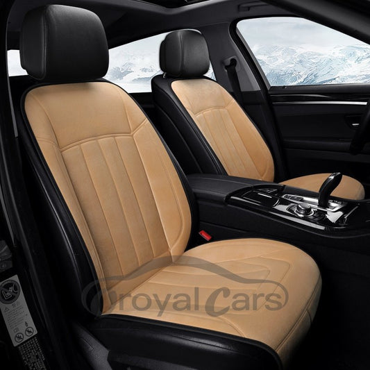 Business Style Heating Cushion Plain Suede Material Winter Seat Mat