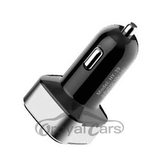 Aluminum Alloy Double USB Phone Charger With Switch And Voltage Display