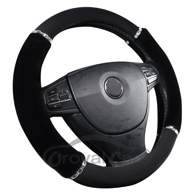 Cool and Practical Ultra Soft Suede Steering Wheel Cover