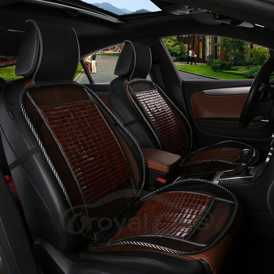 Classy Bamboo Chips Mat Optimal Air Flow And Heat Reduction Universal Car Seat Cover