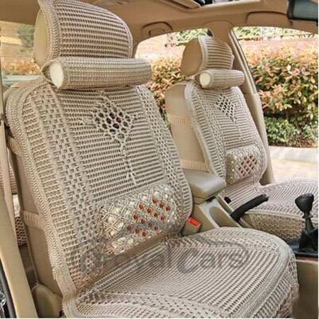 Casual Style Cooling Patterns With Traditional Asian Knottings Universal Car Seat Covers