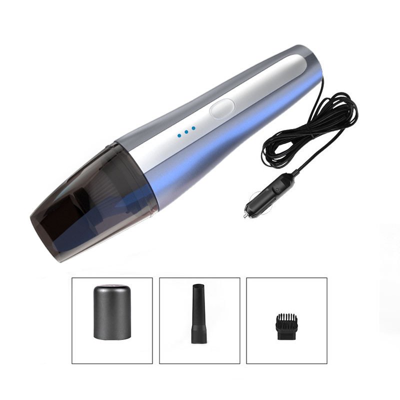 Cigarette Lighter Charging and USB Charging Portable Car Vacuum Cleaner High Power Handheld Vacuum No Noise 120W 7.4V 8000PA Best Car Vacuum Cleaner