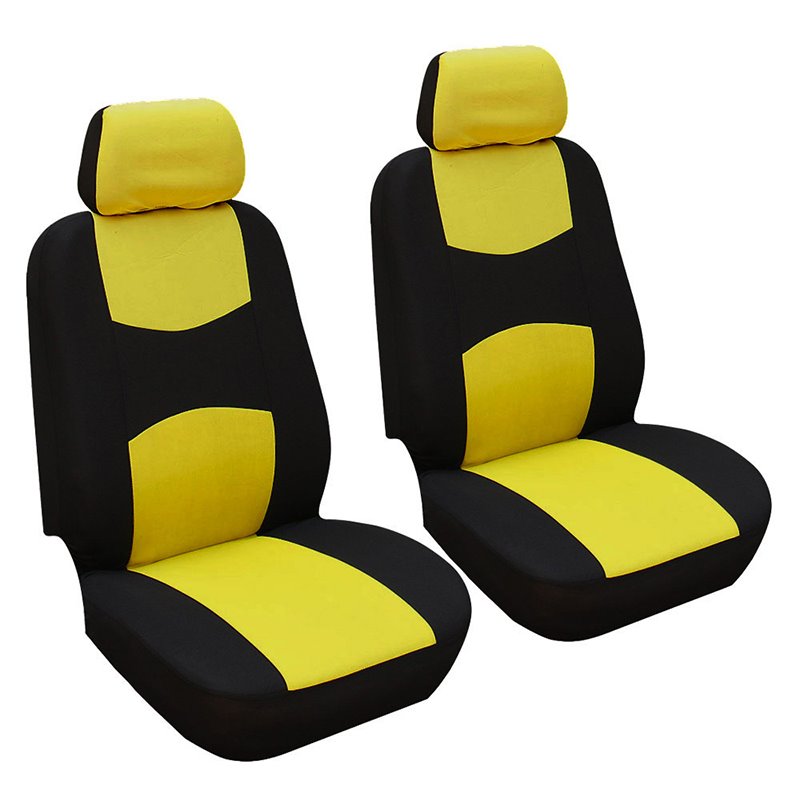 2 Single Seater Seat Covers and 5 Seater Full Seat Covers Universal Fit Full Set Flat Cloth Fabric Car Seat Cover Fit Most Car Truck Suv or Van