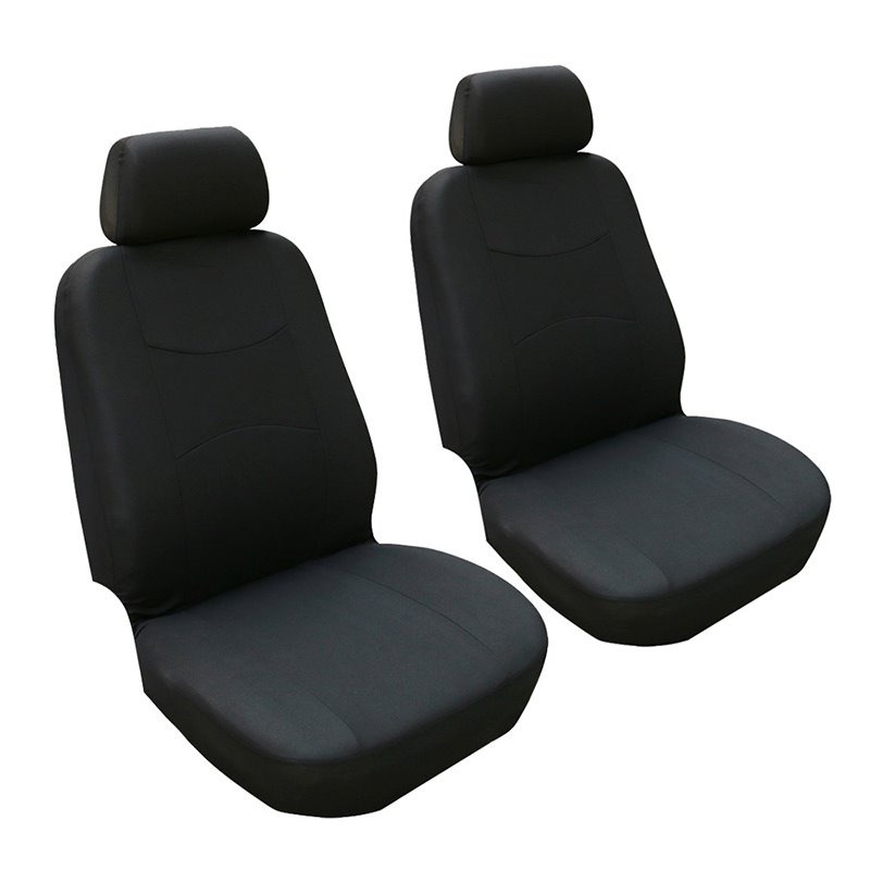 2 Single Seater Seat Covers and 5 Seater Full Seat Covers Universal Fit Full Set Flat Cloth Fabric Car Seat Cover Fit Most Car Truck Suv or Van