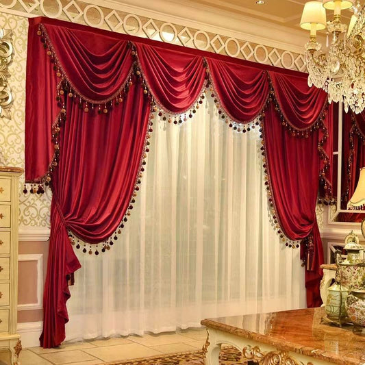 Luxury Elegant Velvet Blackout 2 Panels Curtains Never Fading Cracking Peeling or Flaking Prevents UV Ray Excellent Perf (100W*84"