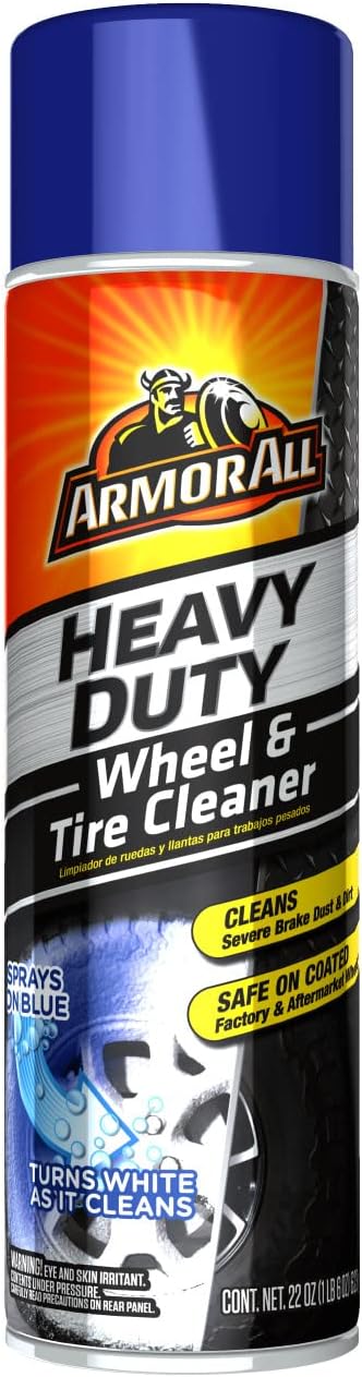 Armor All Heavy Duty Wheel and Tire Cleaner, Car Wheel Cleaner Spray, 22 Oz, Multicolor, 1.37 Pound (Pack of 1)
