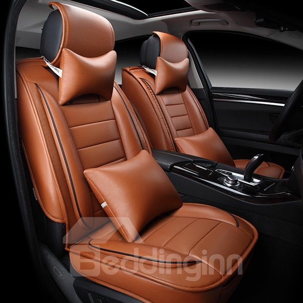 Only One Left in stock Leather Car Seat Covers Leatherette Automotive Vehicle Cushion Cover for Cars SUV Pick-up Truck U