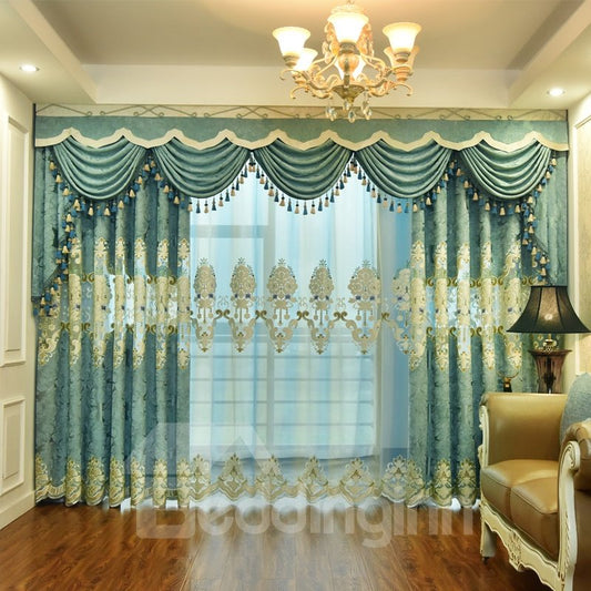 Elegant Comfort European Style Living Room Curtains (114W*84"L)