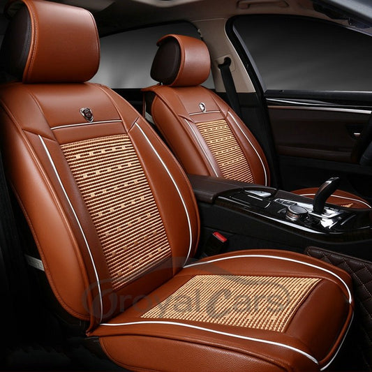 Business Style Leather Business Style Single-Seat Universal Car Seat Cover