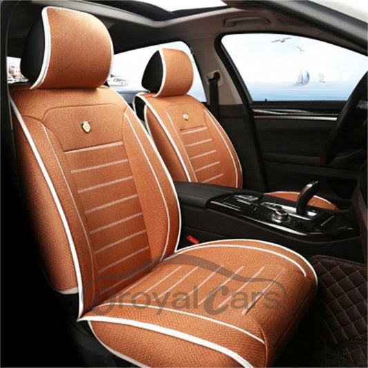 Refreshing Linen Durable Cost-Efficient Front Universal Car Seat Cover