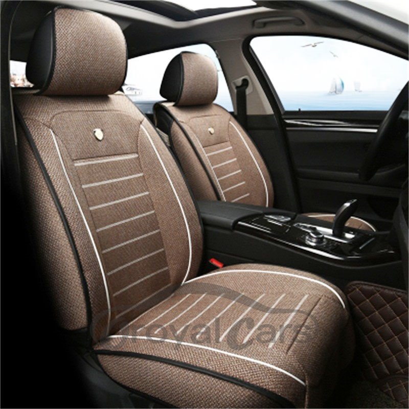 Refreshing Linen Durable Cost-Efficient Front Universal Car Seat Cover