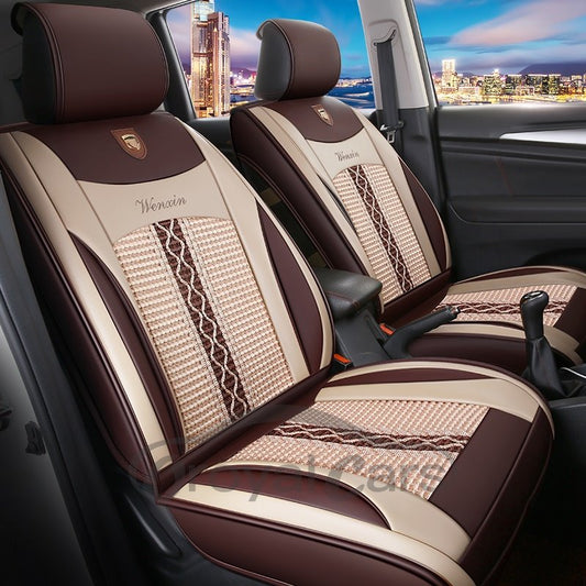 Cubierta de asiento de coche universal de un solo asiento delantero de ventilación de estilo simple multifuncional 