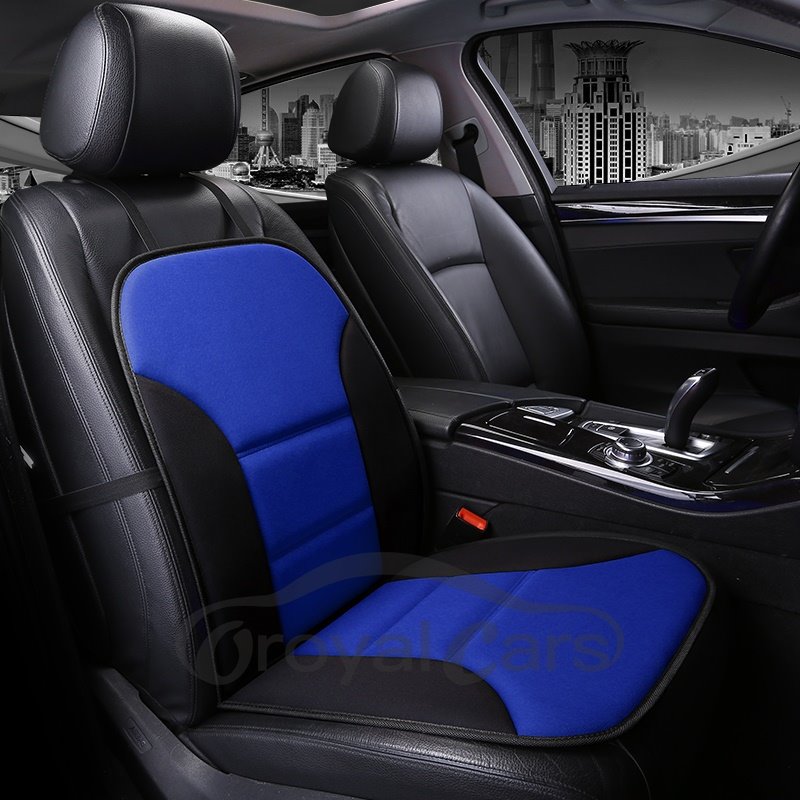 Simple Style Color Matching PU Leather Front Single-seat Car Seat Cover