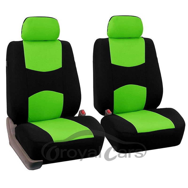 Dos fundas de tela para asientos delanteros de coche, nueve tipos de colores, cómodo, transpirable y fácil de limpiar, asiento de ajuste Universal 