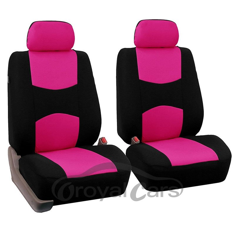 Two Cloth Fabric Front Car Seats Covers Nine Kinds Of Color Comfortable Breathable And Easy To Clean Universal Fit Seat