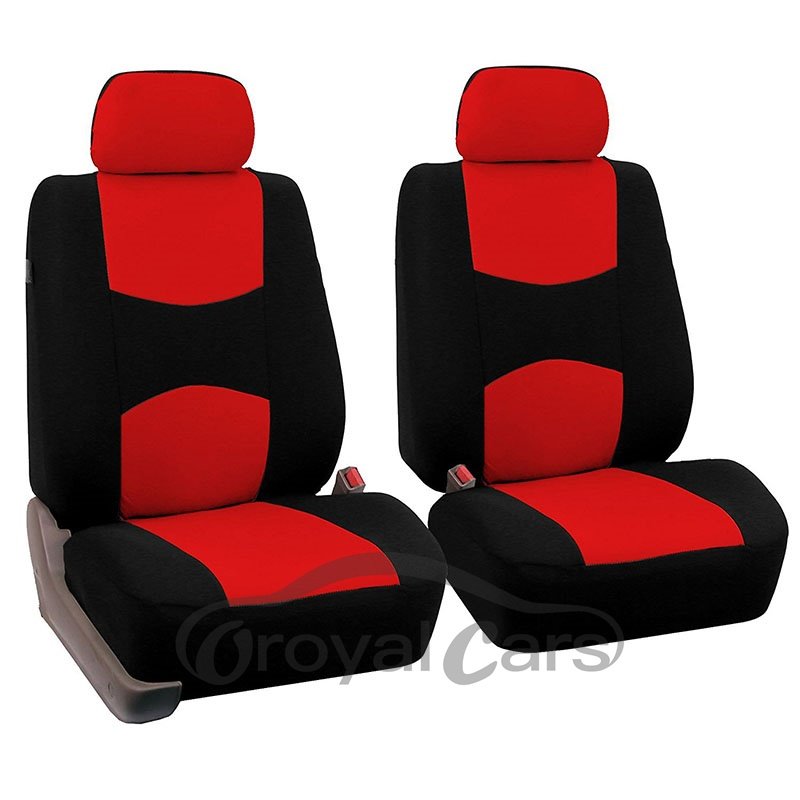 Two Cloth Fabric Front Car Seats Covers Nine Kinds Of Color Comfortable Breathable And Easy To Clean Universal Fit Seat
