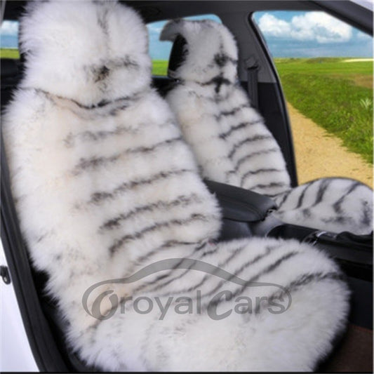 Warm Woollen Smooth Comfortable Front Single-seat Universal Car Seat Cover