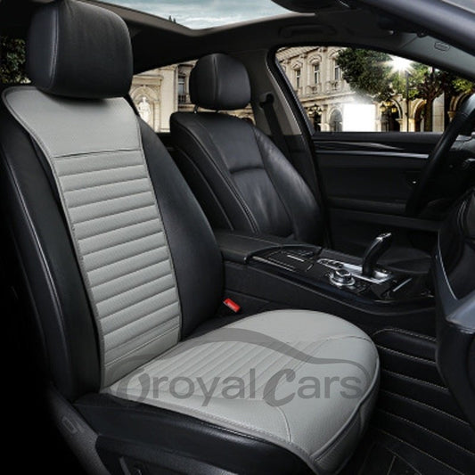 Simple Style Geometric Pattern Design Wear-Resistant PU Leather Single Car Seat Cover