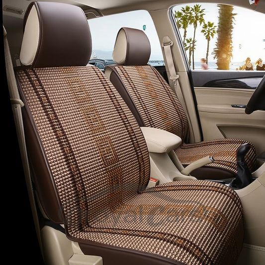Cool Leather Simple Design Front Single-seat Universal Car Seat Cover