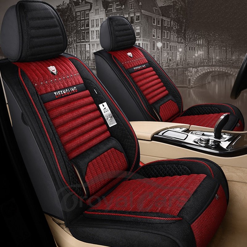 Simple Style Breathable Fabrics Material Comfortable And Soft 5 Seats Truck Universal Fit Car Seat Covers