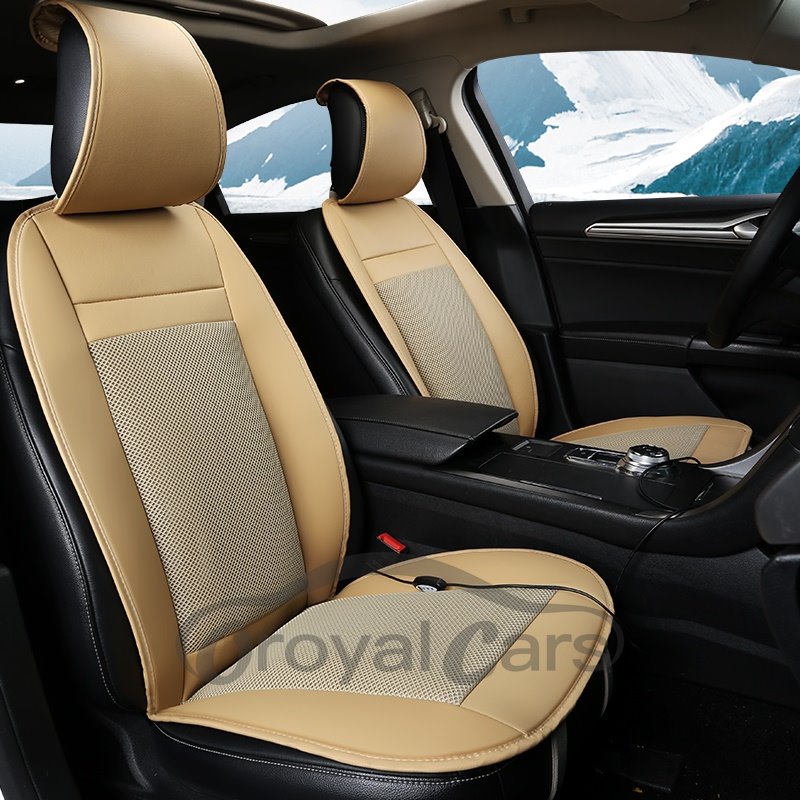 Business Style Design With Internal Cooling System Universal Car Seat Cover Mat Single Piece