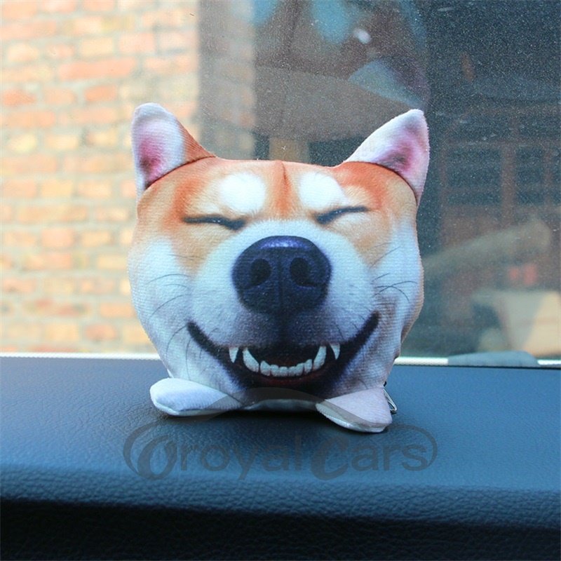 Creative Plush Soft Cute Animal Car Decoration