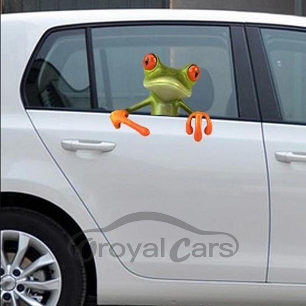 Lifelike 3D Effect Frog Pattern Car Sticker
