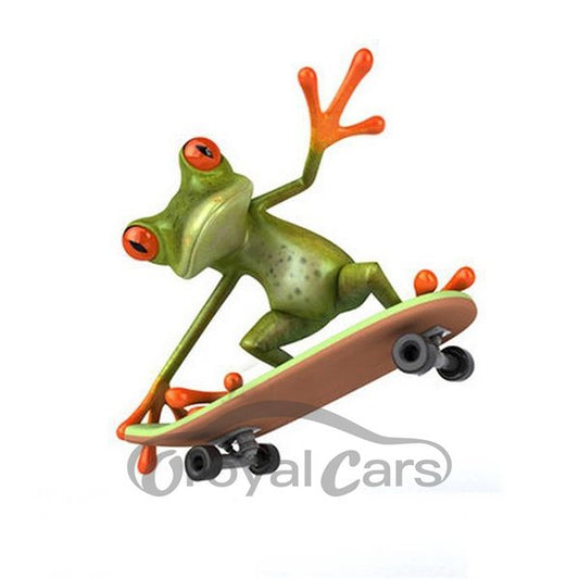 Skateboard Frog Style Car Sticker