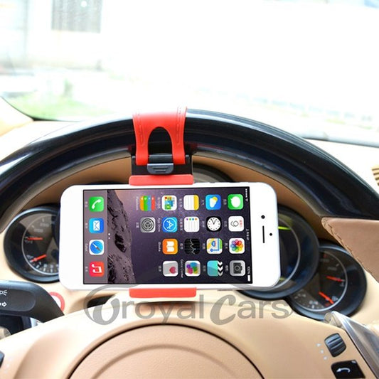Simple Creative And Exquisite Fixed On Steering Wheel Cover Car Phone Holder