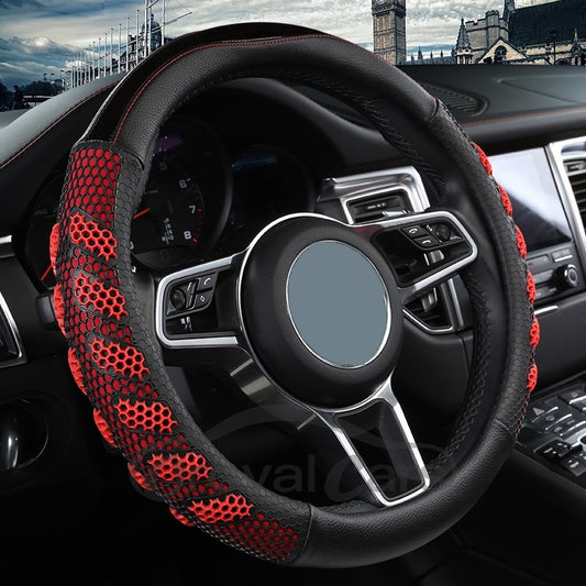 Sport Style PVC Color Block Steering Wheel Cover