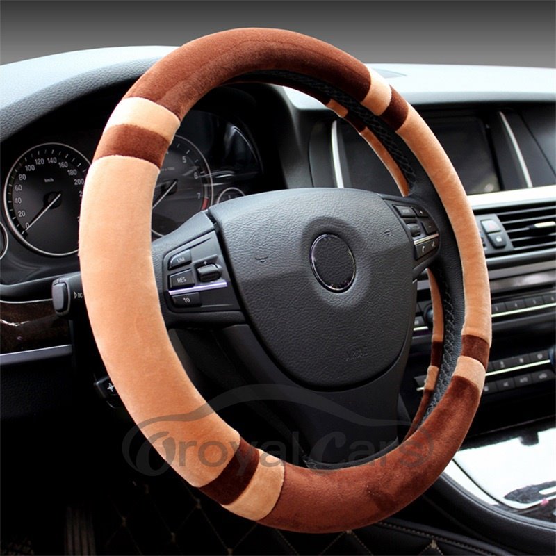 Different Colors Splicing Sports Style Car Steering Wheel Cover