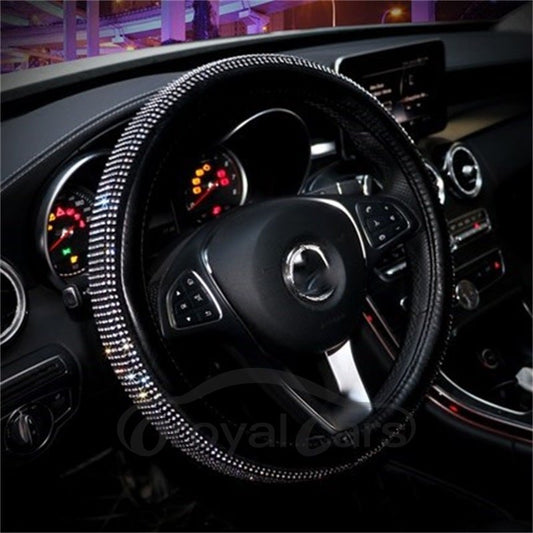 Creative Silver Set Auger Superior Quality Car Steering Wheel Cover