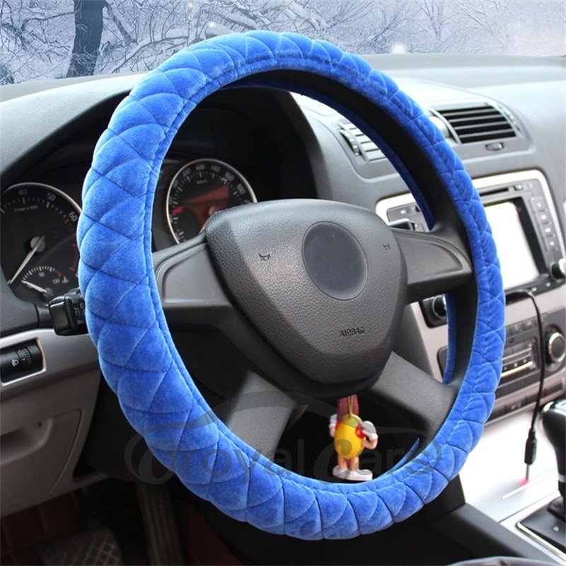 Plush Material Winter Thick Warm Cost-efficient Car Steering Wheel Cover