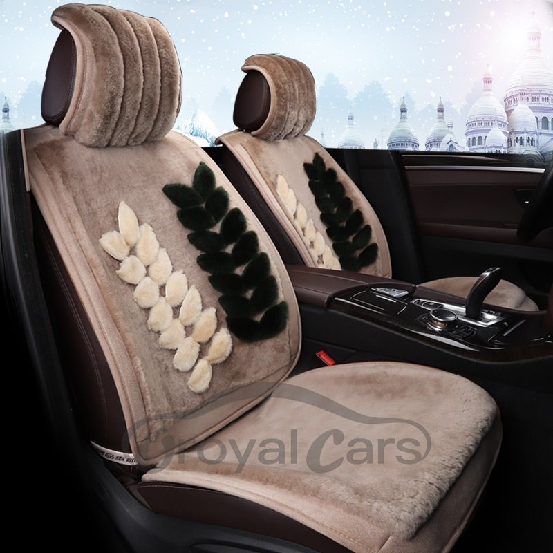 Ultimativer Sitzbezug aus reiner Wolle, hochwertig, warm, bequem, schlichter Stil für den Winter