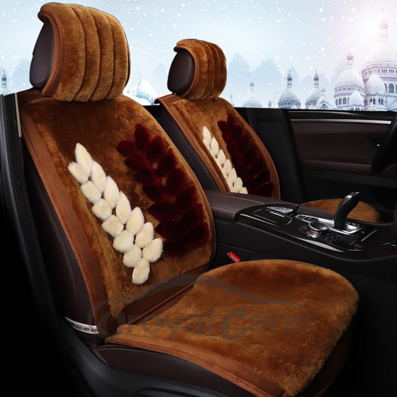 Ultimativer Sitzbezug aus reiner Wolle, hochwertig, warm, bequem, schlichter Stil für den Winter