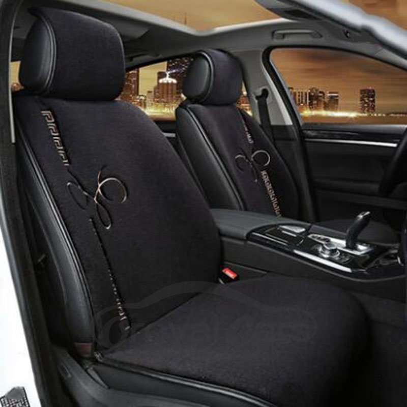 5-Seats Pure Wool Material No Depilation No Discoloration No Sultry Winter Universal Fit Seat Covers