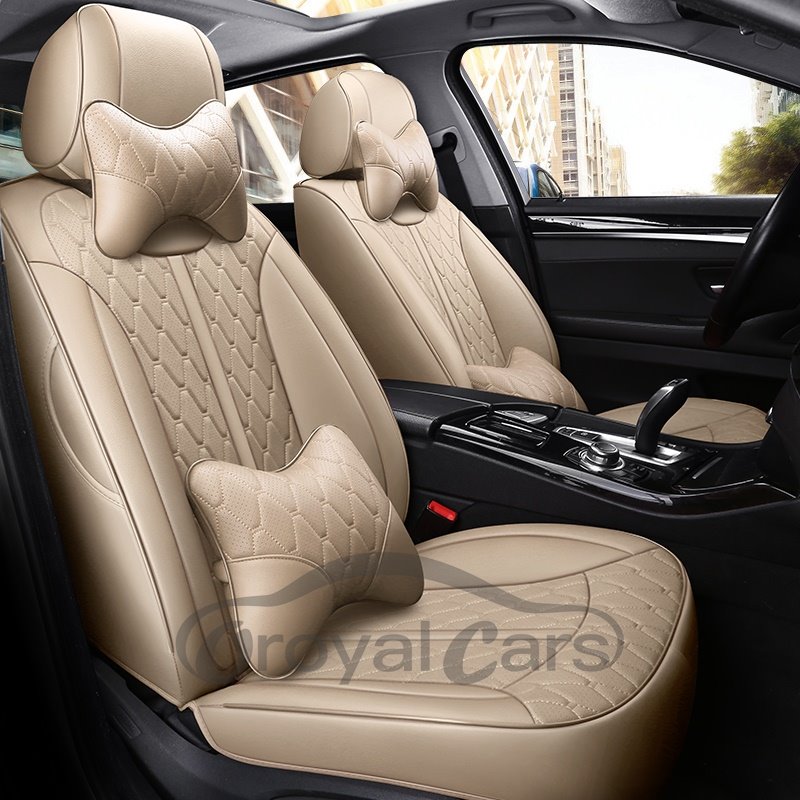 PU Leather Sport Style Compatible with Airbags Full Coverage with Waterproof Leather Wear Resistant Dirty Resistant Custom Fit Seat Covers