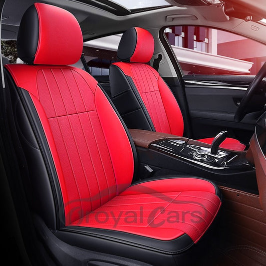 Funda de asiento de coche personalizada de cuero de estilo moderno con patrón liso