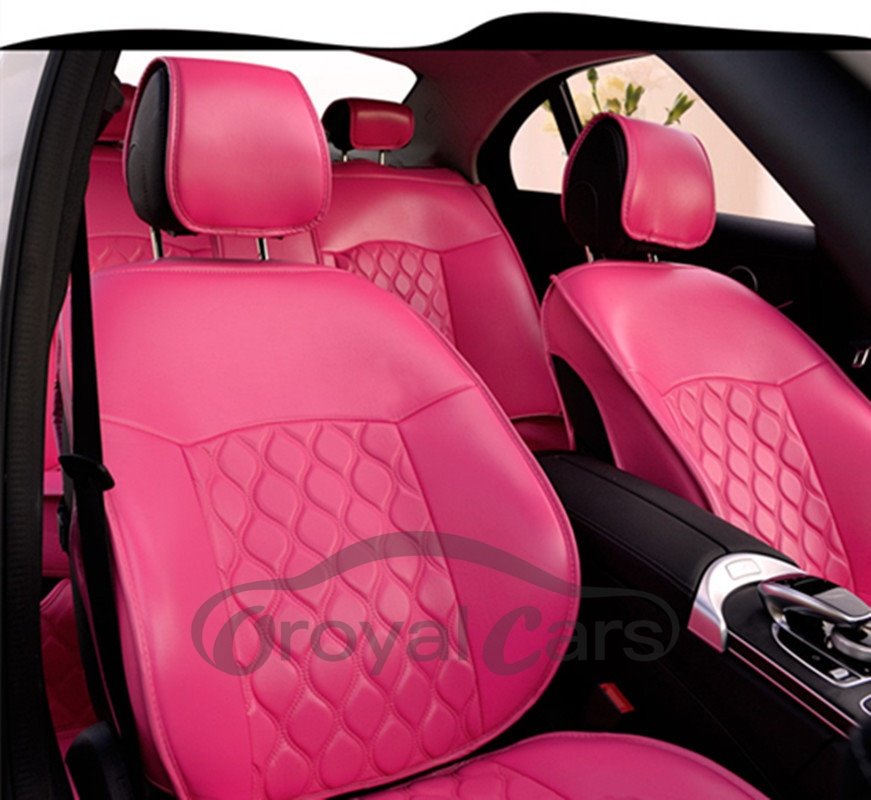 Princess Style Color Block Leather Custom Car Seat Cover