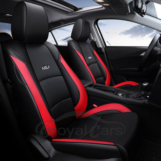 Color Block Business Style Leather Custom Car Seat Cover