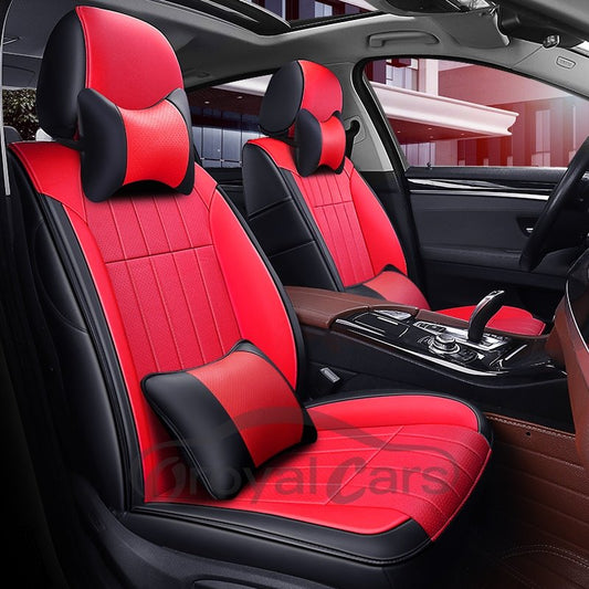 Luxury Plain Pattern Simple Style PU Leather Custom Car Seat Cover
