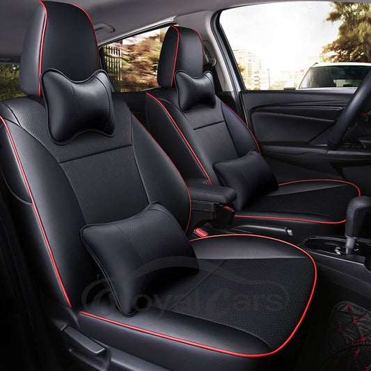 Cubierta de asiento de coche personalizada de cuero de PVC de estilo simple de Patern llano de lujo