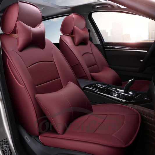Cubiertas de asiento de carro aptas personalizadas de gran material, lisas, clásicas y lujosas 