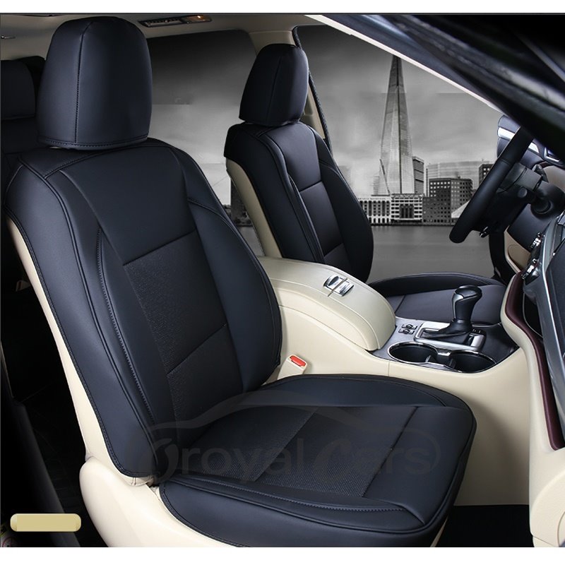 Luxurious High-Grade Leather 2009-2019 Toyota Highlander Seven Seats Custom Car Seat Covers
