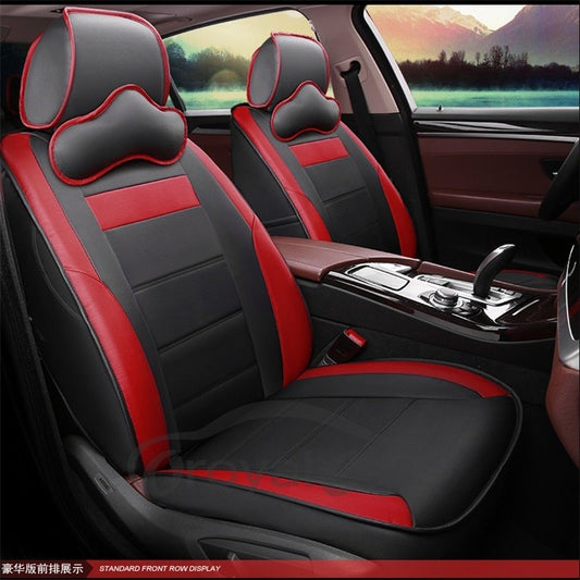 PVC Material Business Style Stripe Patterns Custom Fit Seat Covers