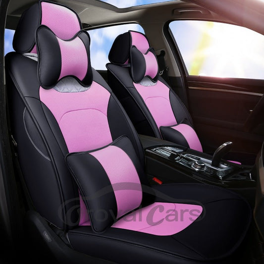 PU Material Simple Style All Seasons Custom Fit Seat Covers