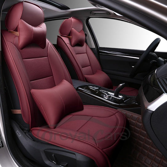 Fundas de asiento de coche personalizadas suaves de lujo de color sólido de estilo empresarial